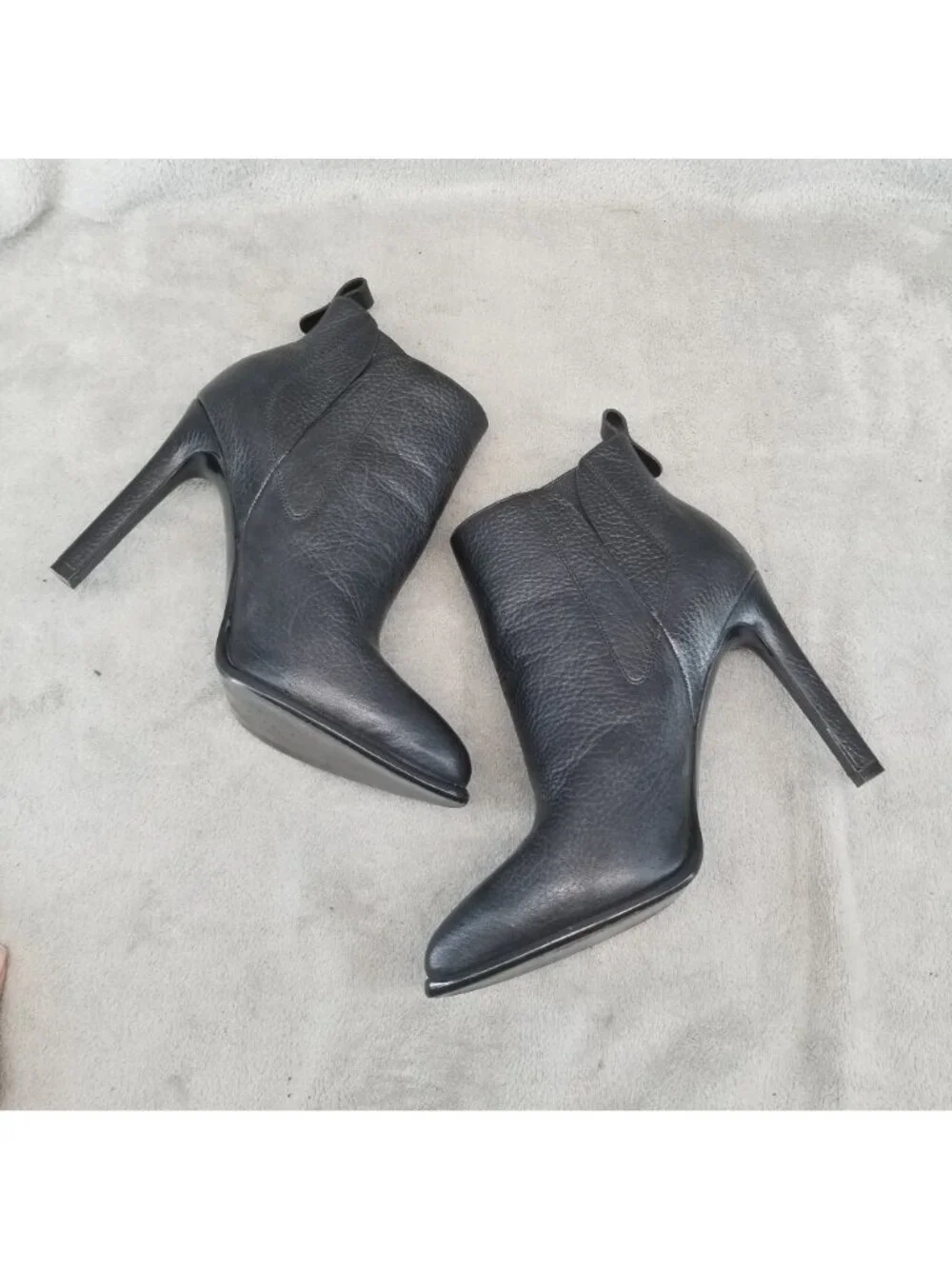 Kendall + Kylie Shoes Womens Size 8 Black Leather Pointed Toe Ankle Boots *Read*